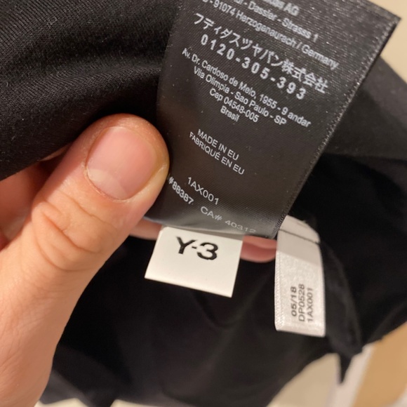 Y3 Yohji Yamamato - black tee with zipper pouch - Picture 6 of 6